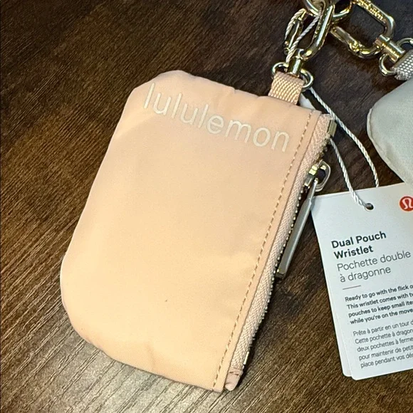 Lululemon Peach and Gray dual pouch Set - Picture 3 of 4